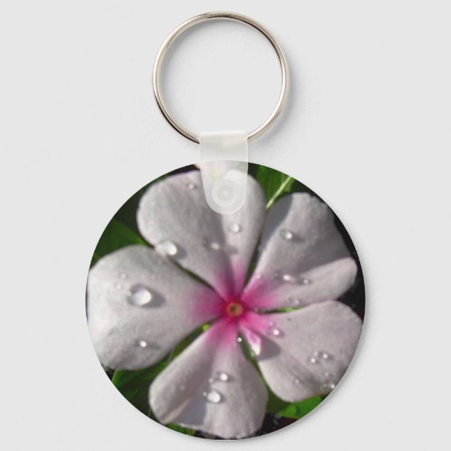 Porte-clés Porte - clé rose Vinca (Recto)