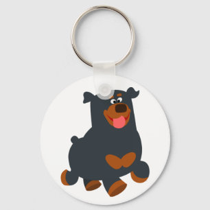 Porte-clés Porte - clé Rotoon Rotweiler de dessin mignon