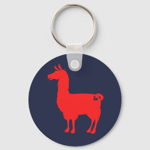 Porte-clés Porte - clé rouge de lama