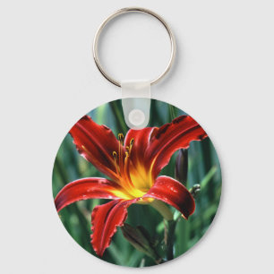 Porte-clés Porte - clé rouge de lis