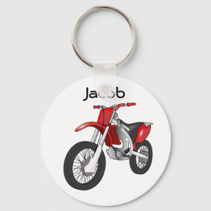 Porte-clés Porte - clé rouge de moto de vélo de saleté