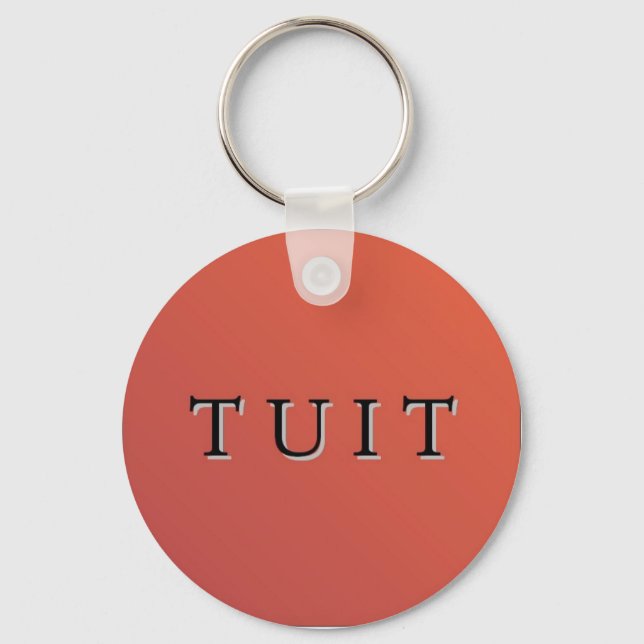 Porte-clés Porte - clé rouge ronde (Recto)