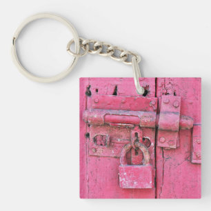 Porte-clés Porte - clé rustique en bois rose