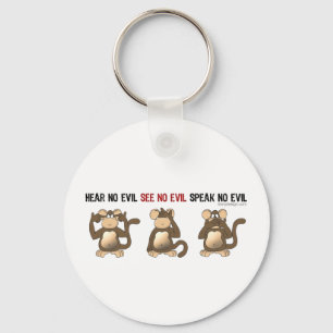 Porte-clés Porte - clé sage de 3 singes