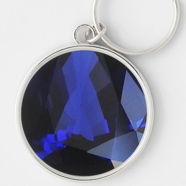 Porte-clés Porte - clé Sapphire rond (Devant)