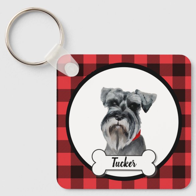 Porte-clés Porte - clé Schnauzer (Recto)