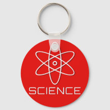 Porte - clé scientifique rouge