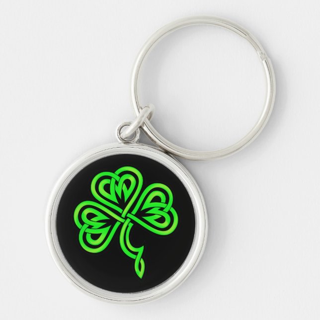Porte-clés Porte - clé Shamrock Celtic Knot (Devant)