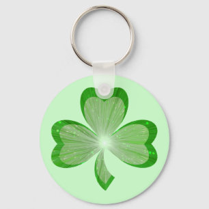 Porte-clés porte - clé shamrock vert