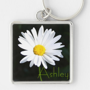 Porte-clés Porte - clé Shasta Daisy avec un nom