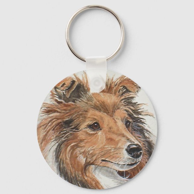 Porte-clés Porte - clé Sheltie (Recto)