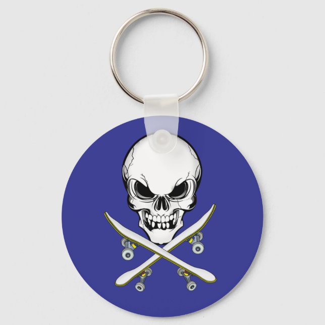 Porte-clés Porte - clé Skull and Cross Skateboards (Recto)