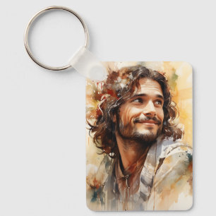 Porte-clés Porte - clé souriant de Jésus