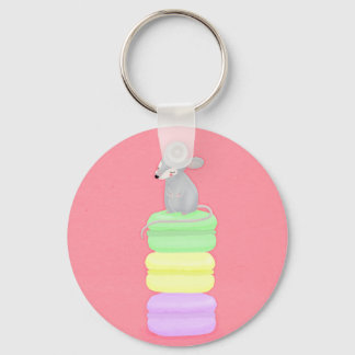 Porte-clés porte - clé souris et macarons