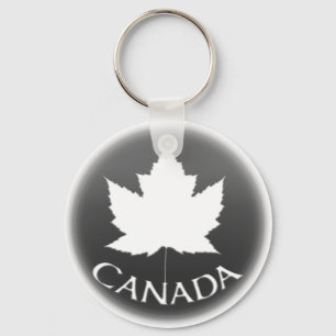 Porte-clés Porte - clé Souvenir Canada Feuille d'érable blanc