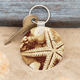 Porte-clés Porte - clé Starfish and Seashells