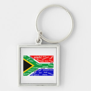 Porte-clés Porte - clé sud-africain d'argot - personnalisable