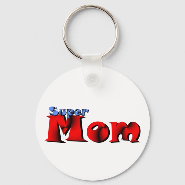 Porte-clés Porte - clé Super Mom (Recto)