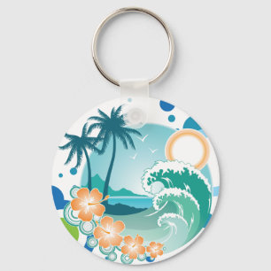 Porte-clés Porte - clé Surf île