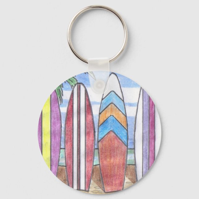 PORTE-CLÉS PORTE - CLÉ SURFBOARDS (Recto)