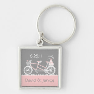 Porte-clés Porte - clé tandem de souvenir de mariage de