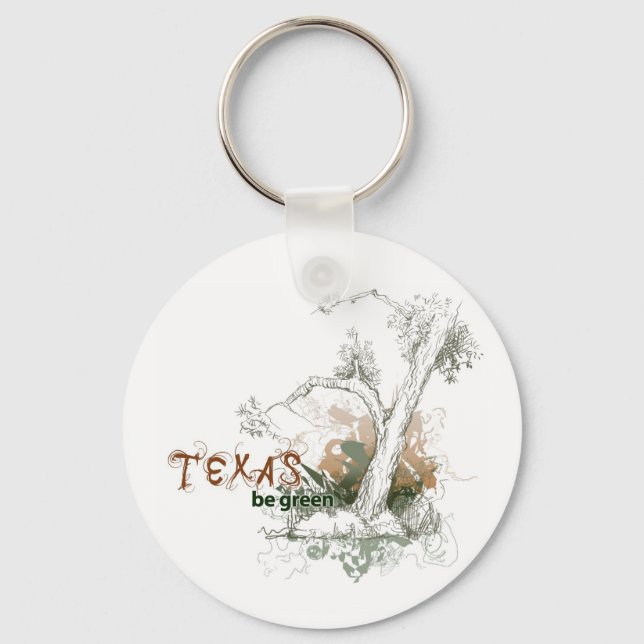 Porte-clés Porte - clé Texas Green Tree (Recto)