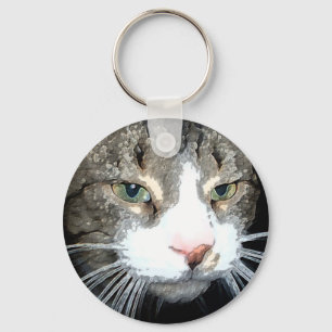 Porte-clés Porte - clé tigré gris