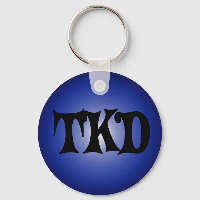 Porte-clés Porte - clé TKD bleu (Recto)