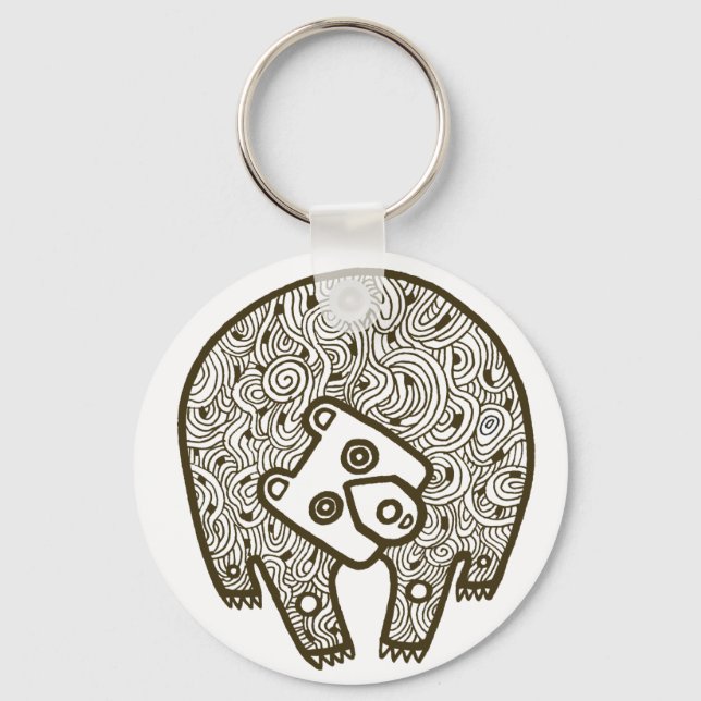 Porte-clés Porte - clé Totem Ours (Recto)