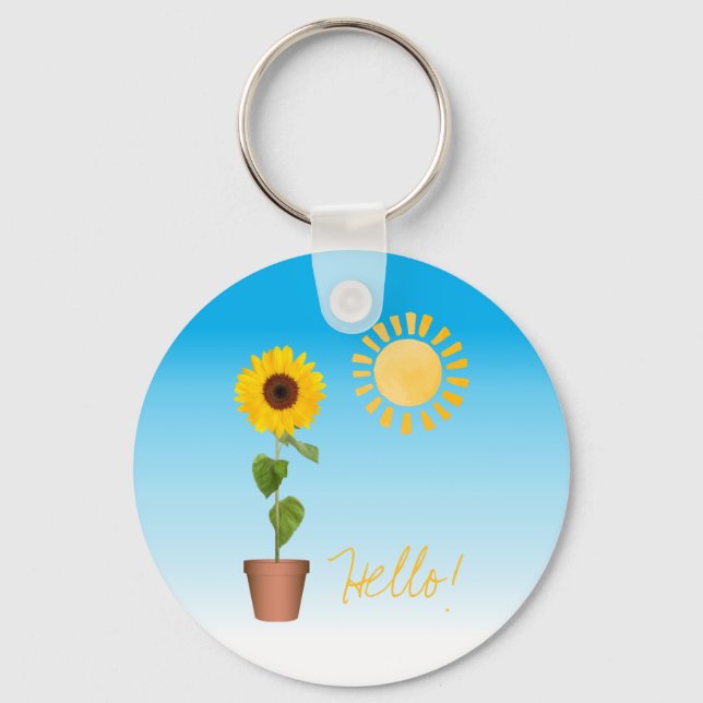 Porte-clés Porte - clé tournesol (Recto)