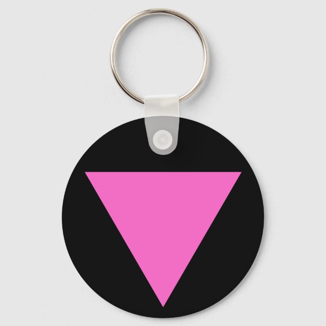 Porte-clés Porte - clé triangle rose (Recto)