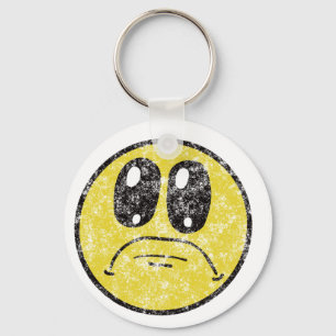Porte-clés Porte - clé triste vintage de bande dessinée de