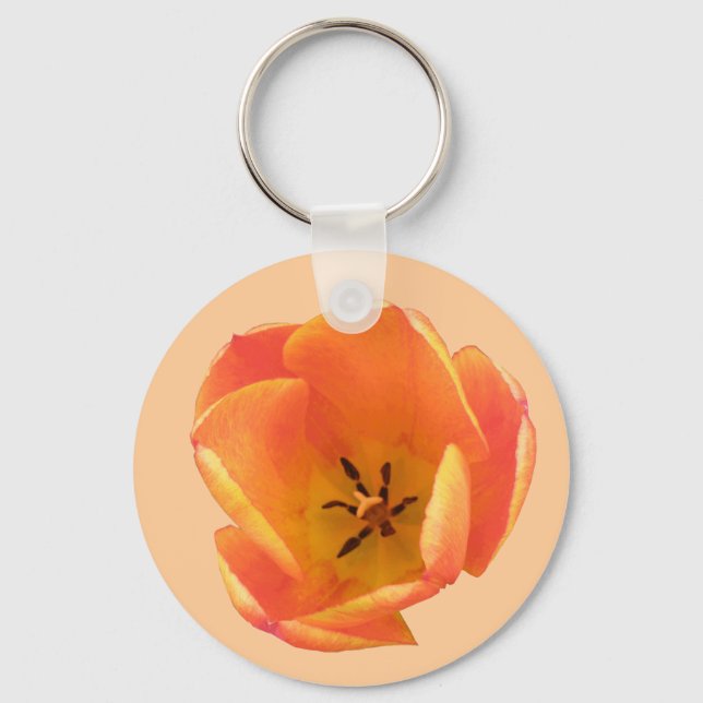 Porte-clés Porte - clé Tulipe orange (Recto)