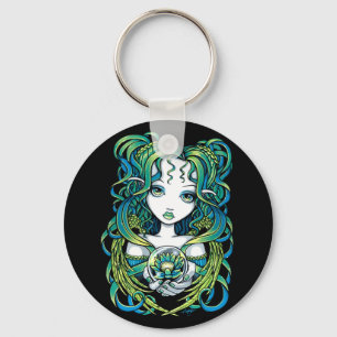 Porte-clés Porte - clé vert d'ange de l'eau de "Kallan" Lotu