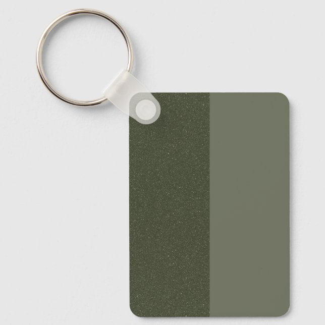 Porte-clés Porte - clé vert mousse à deux tons (personnalisab (Recto)
