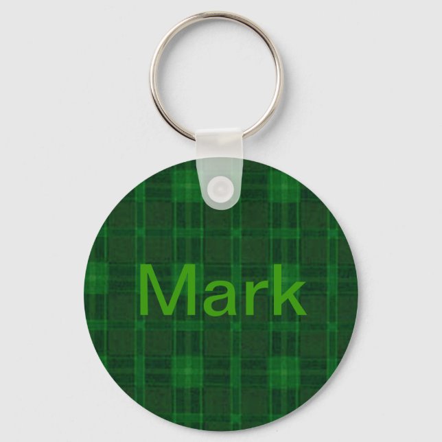 Porte-clés Porte - clé vert personnalisé (Recto)