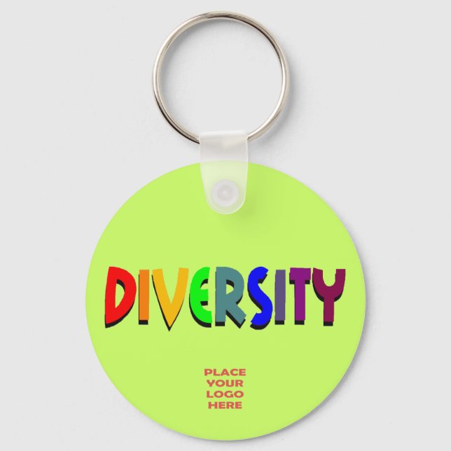 Porte-clés Porte - clé vert printemps personnalisé diversité (Recto)