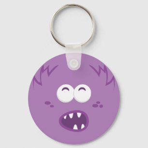Porte-clés Porte - clé visage pourpre monstre