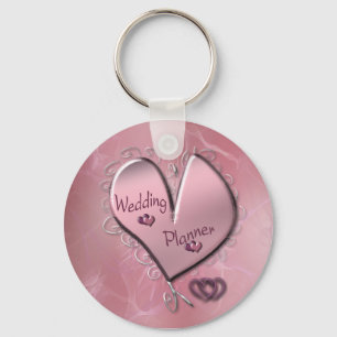 Porte-clés Porte - clé Wedding planner rose