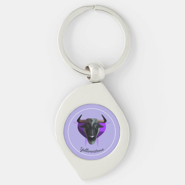 Porte-clés Porte - clé-Yellowstone Buffalo (Devant)