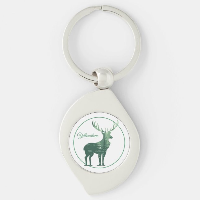 Porte-clés Porte - clé-Yellowstone Elk (Devant)
