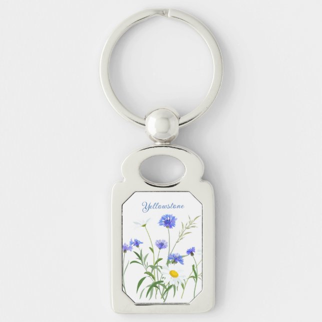 Porte-clés Porte - clé-Yellowstone Fleurs sauvages (Devant)
