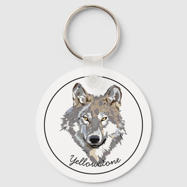 Porte-clés Porte - clé-Yellowstone Wolf (Recto)