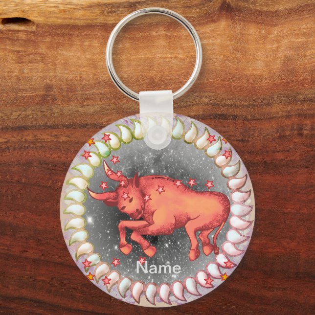 Porte-clés Porte - clés d'anniversaire de Taurus (Recto)