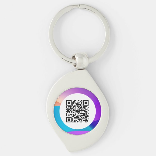 Porte-clés Porte - clés de code QR (Devant)