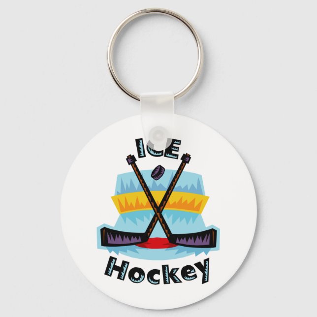 Porte-clés Porte - clés de hockey sur glace (Recto)