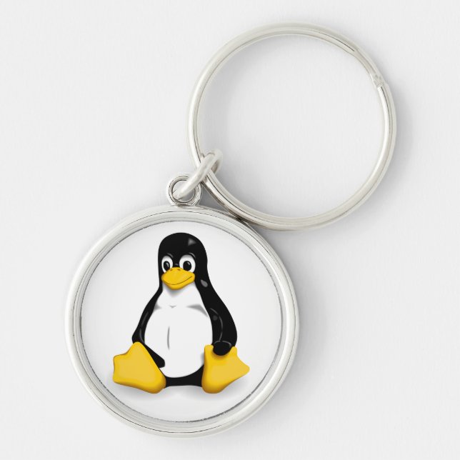 Porte-clés Porte - clés de Linux Tux (Devant)