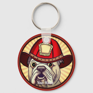 Porte-clés Porte - clés de pompiers Bulldog