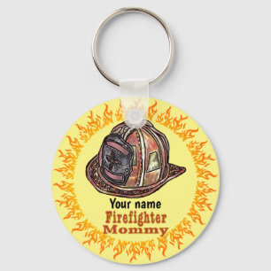 Porte-clés Porte - clés de pompiers maman