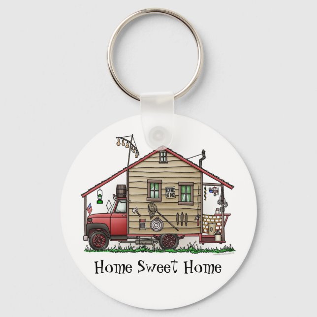 Porte-clés Porte - clés du camping Redneck Hillbilly (Recto)